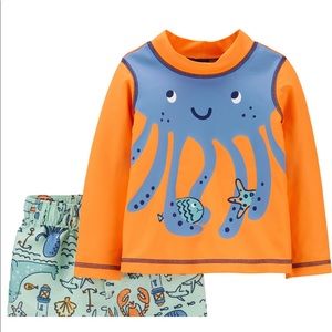 Carter's Octopus Rashguard Set